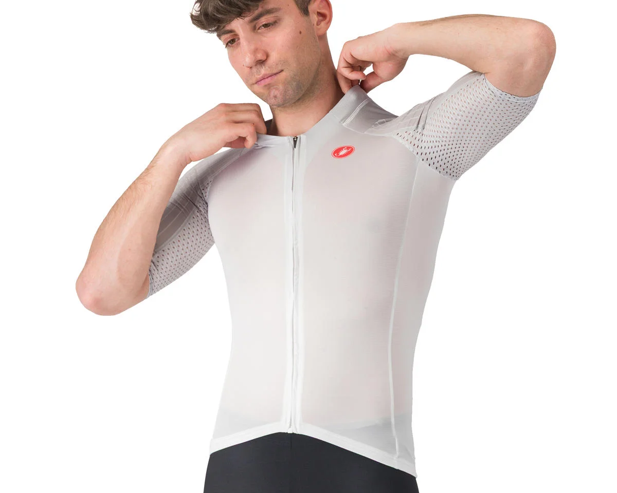 Castelli Free Speed 3 Race Top (White/Silver Grey) (M)